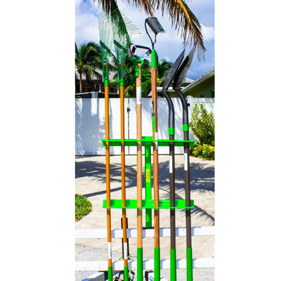 Green Touch Industries Steel Hand Tool Rack for Open Trailers, Green (Open Box) - VMInnovations