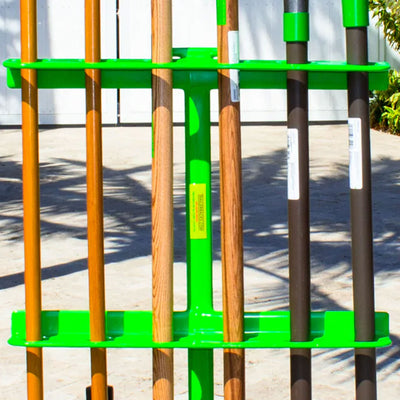 Green Touch Industries Steel Hand Tool Rack for Open Trailers, Green (Open Box) - VMInnovations