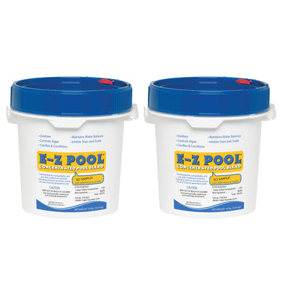 E-Z Pool Weekly All in 1 Concentrated Pool Care Solution Blend Bucket (2 Pack)