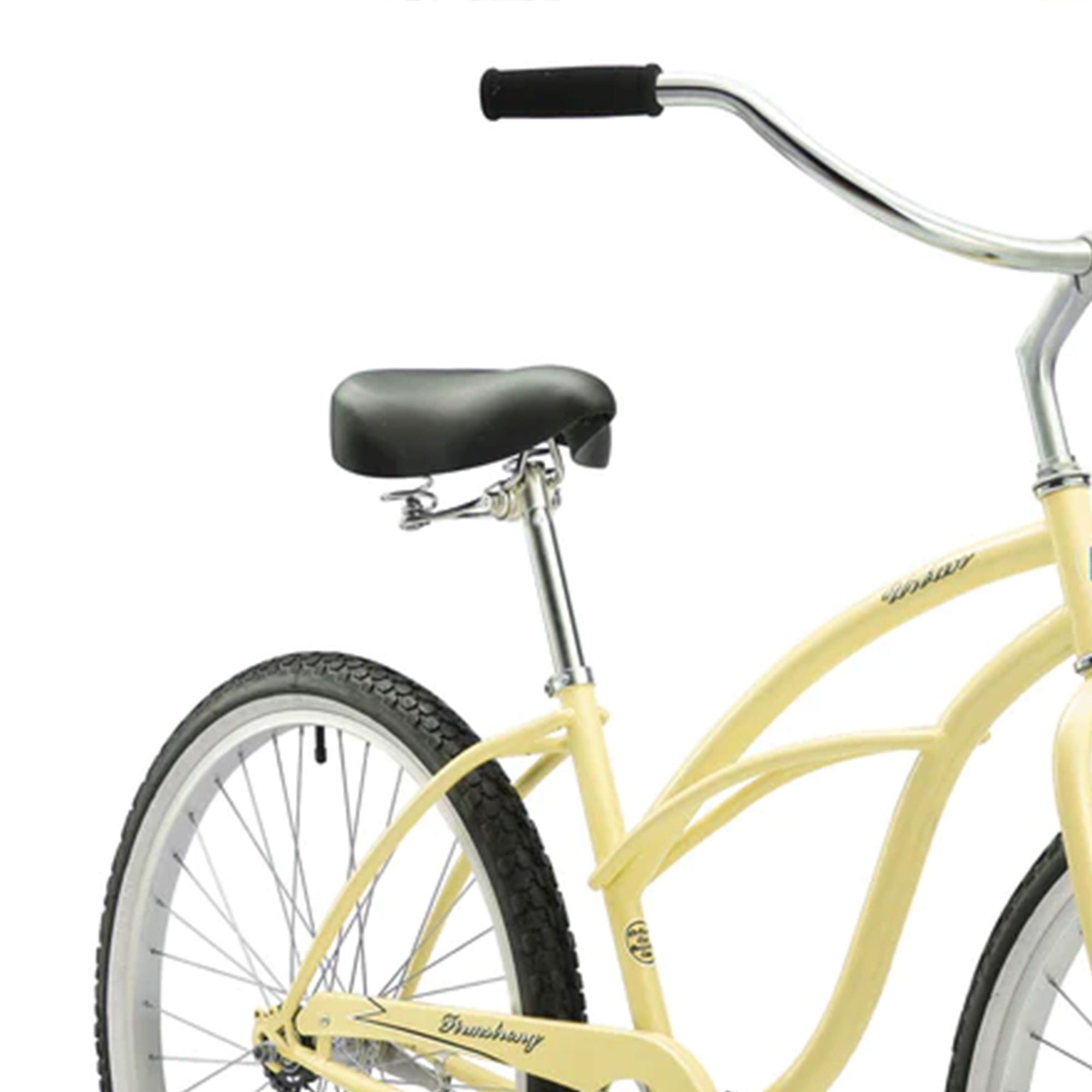Firmstrong Urban Lady Single Speed 26 Inch Beach Cruiser Womens Bicycle, Vanilla