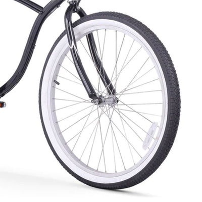Firmstrong Urban Man 3-Speed Men's 26 Inch Beach Cruiser Riding Bike, Black