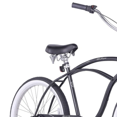 Firmstrong Urban Man 3-Speed Men's 26 Inch Beach Cruiser Riding Bike, Black