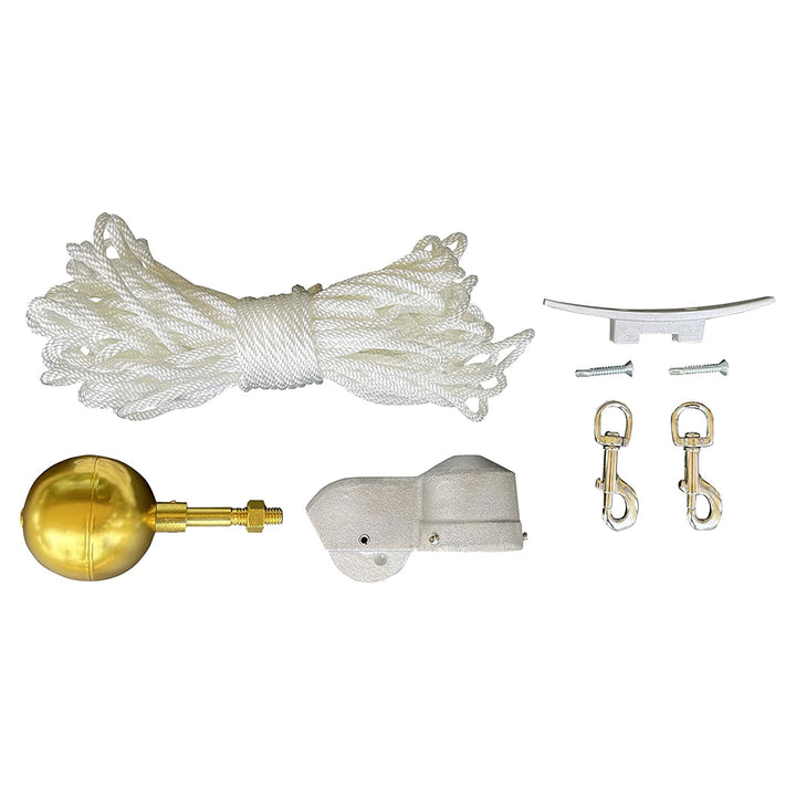 Tapered Aluminum Residential Pole Kit, Satin, 25 Feet (Used)