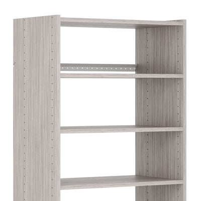 Easy Track Premium Pro Tower Closet Organizer w/Shelves & Drawers Weathered Grey
