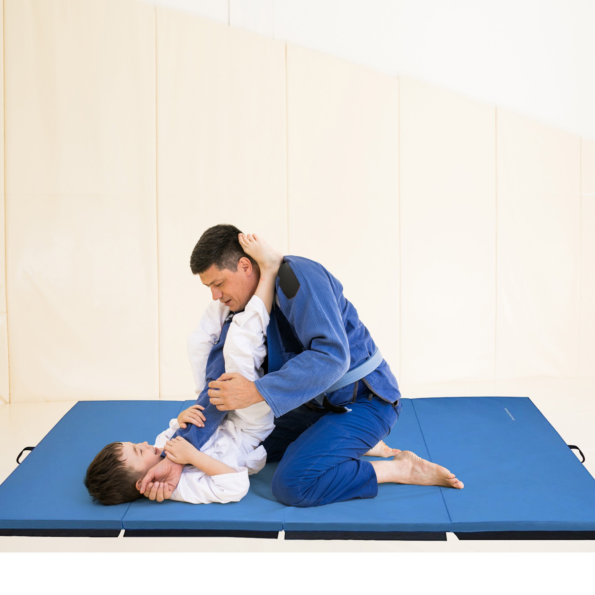 BalanceFrom Fitness 10 Ft High-density Gymnastics Folding Exercise Mat(Open Box)