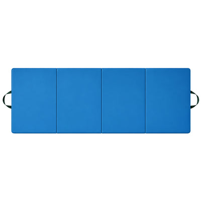 BalanceFrom Fitness 120 x 48" All Purpose Folding Gymnastics Exercise Mat, Blue