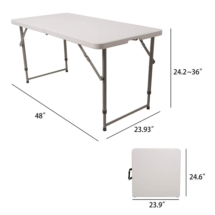 CaliGreen Tools 4 Ft Portable Plastic Folding Multipurpose Table (Open Box) - VMInnovations