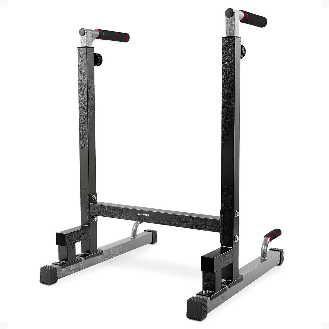 BalanceFrom Multi-Function Home Gym Exercise Dip Stand 500lb Cap Black(Open Box)