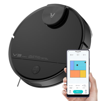 Viomi Smart Robot Vacuum V3 Max Duster & Mop for Multi Floors, Black (For Parts) - VMInnovations