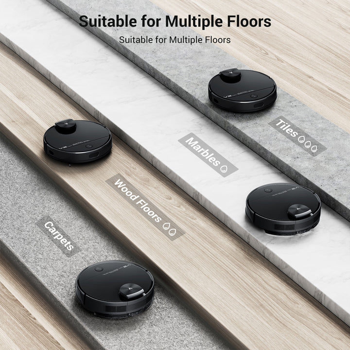 Viomi Smart Robot Vacuum V3 Max Duster & Mop for Multi Floors, Black (For Parts) - VMInnovations