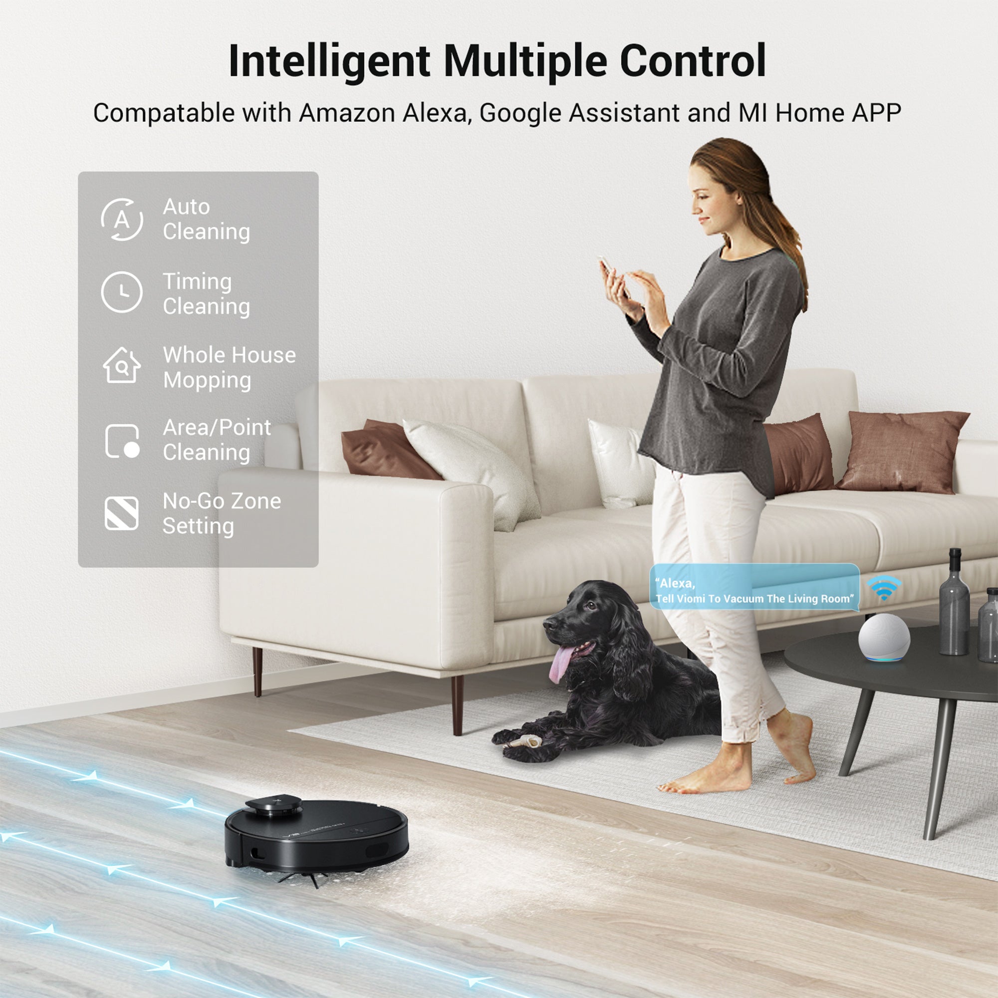 Viomi Smart Robot Vacuum V3 Max Duster & Mop for Multi Floors, Black (For Parts) - VMInnovations