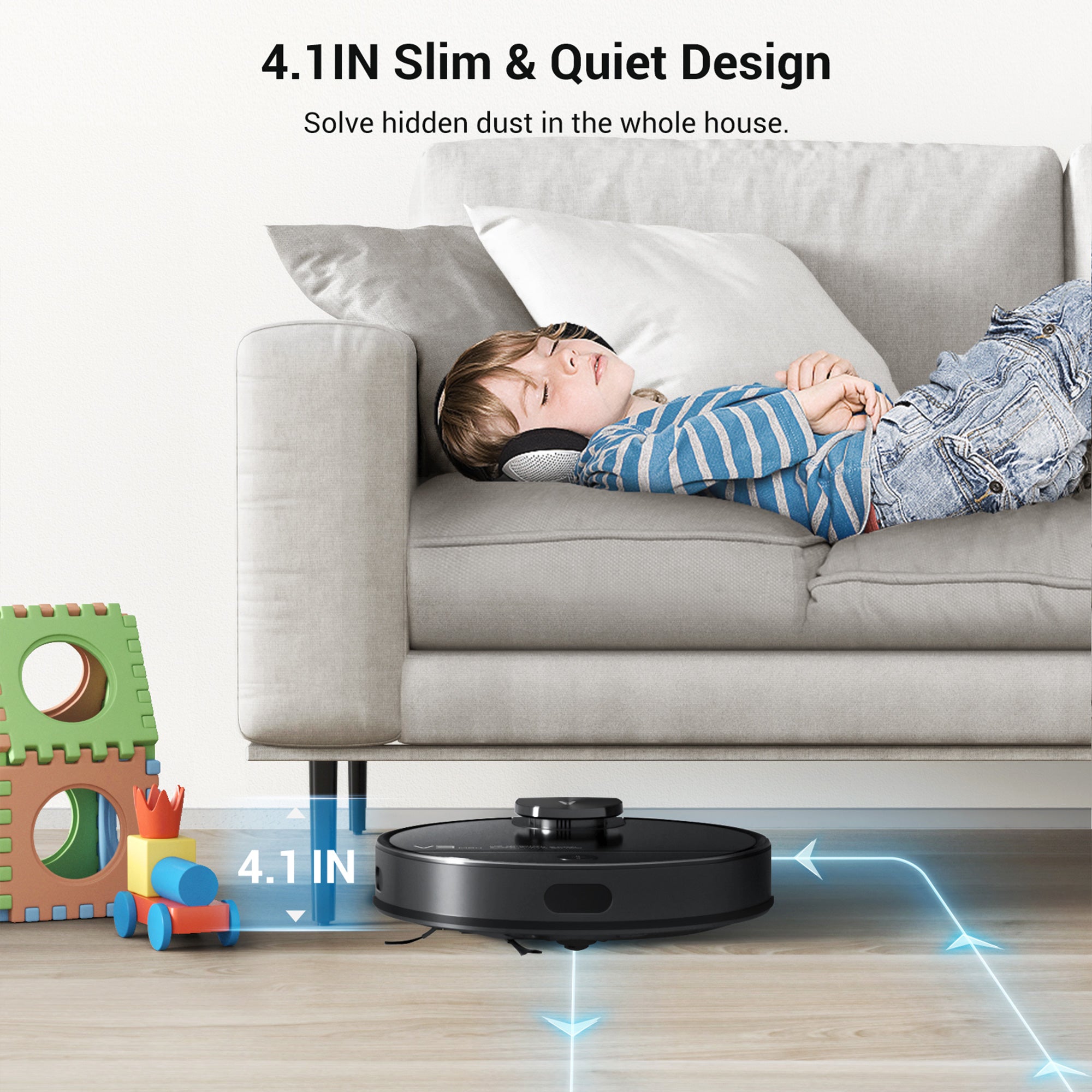 Viomi Smart Robot Vacuum V3 Max Duster & Mop for Multi Floors, Black (For Parts) - VMInnovations