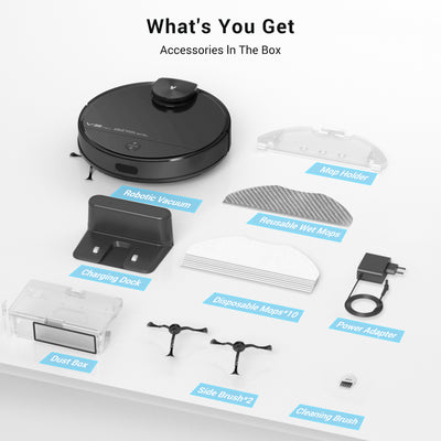 Viomi Smart Robot Vacuum V3 Max Duster & Mop for Multi Floors, Black (For Parts) - VMInnovations