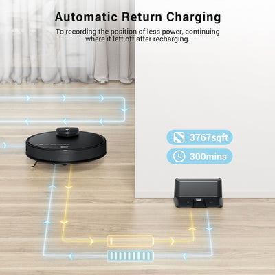 Viomi Smart Robot Vacuum V3 Max Duster & Mop for Multi Floors, Black (For Parts) - VMInnovations