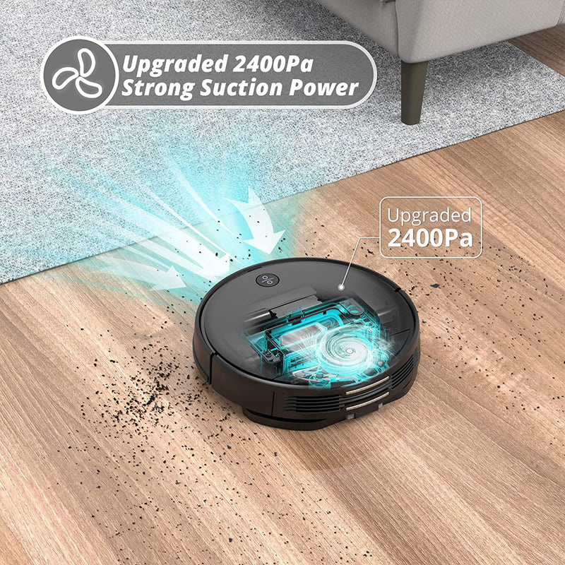 Viomi Smart Robot Vacuum V2 Max Duster Vacuum and Mop for Multi Floors, Black