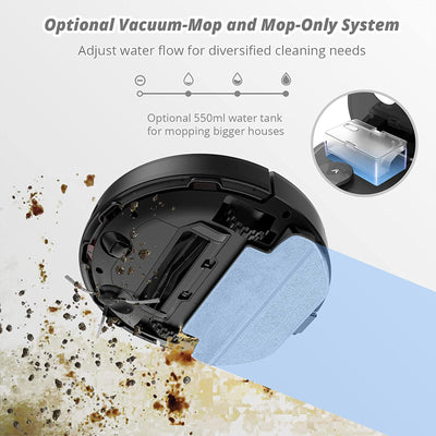 Viomi Smart Robot Vacuum V2 Max Duster Vacuum and Mop for Multi Floors, Black - VMInnovations