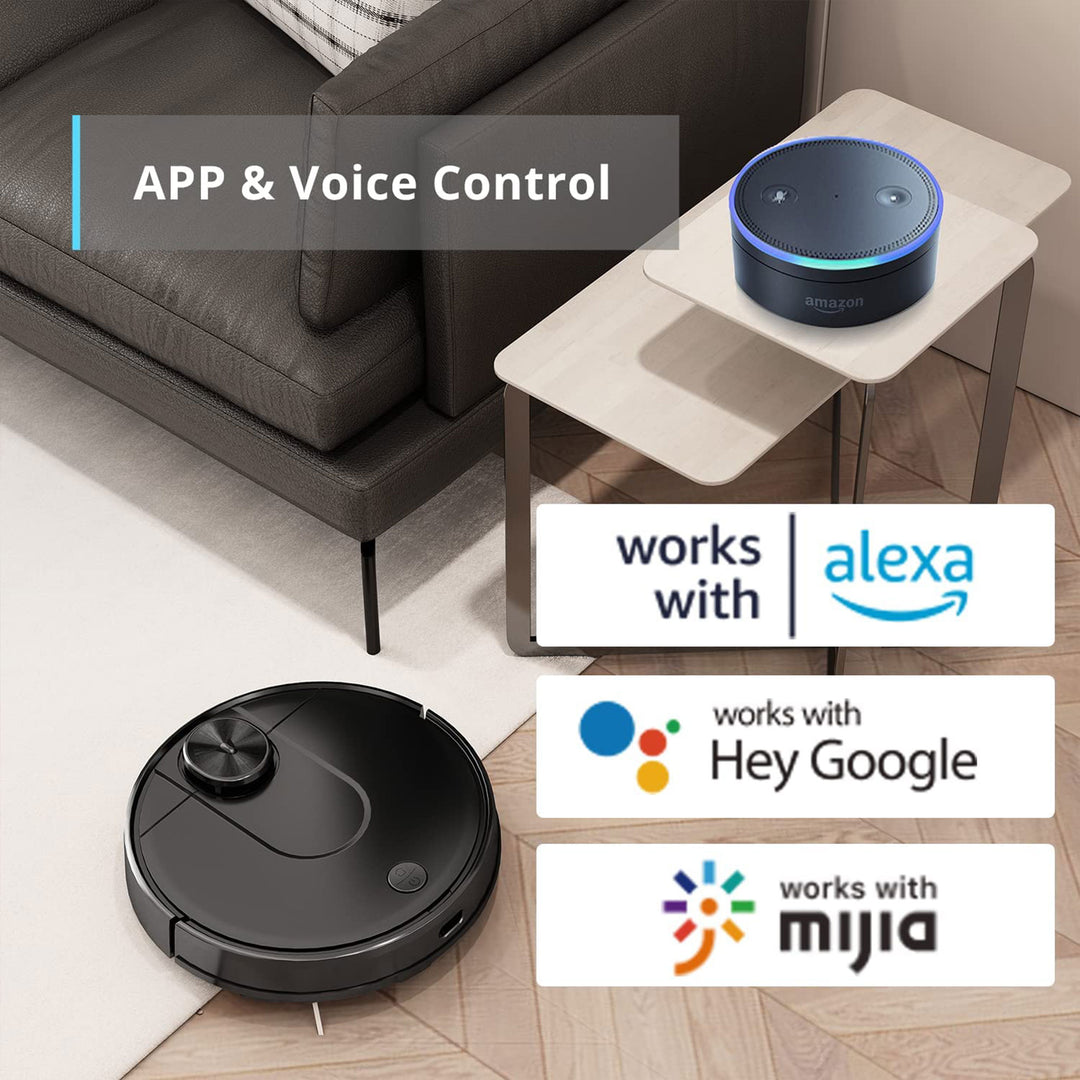 Viomi Smart Robot Vacuum Duster Vacuum and Mop for Multi Floors, Black (Used) - VMInnovations