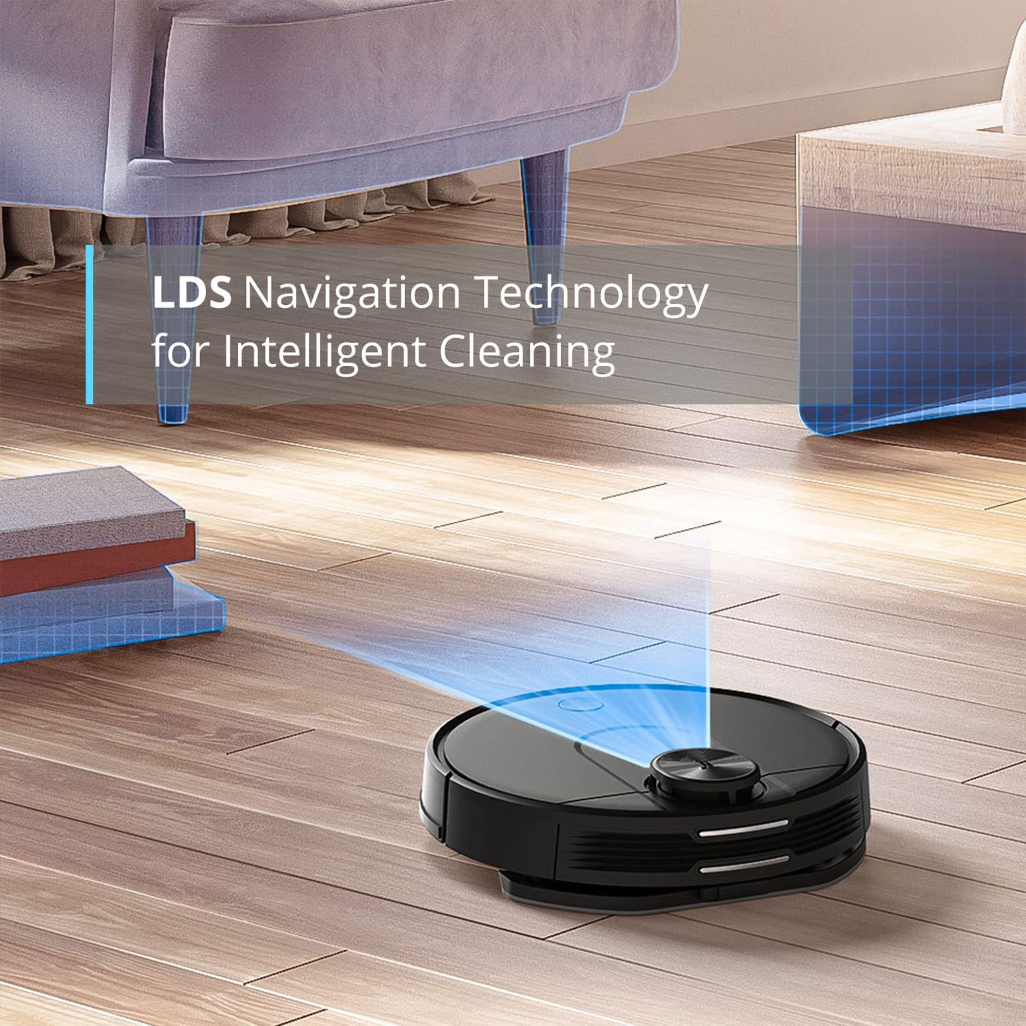 Viomi Smart Robot Vacuum Duster Vacuum and Mop for Multi Floors, Black (Used) - VMInnovations
