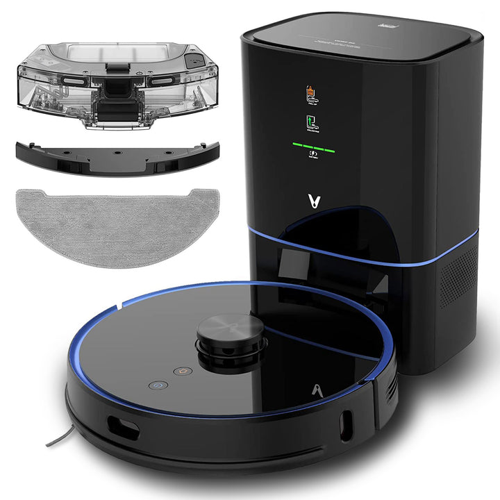 S9 Smart Robot Vacuum Cleaner w/ Auto Self Emptying & Alexa, Black (Used)