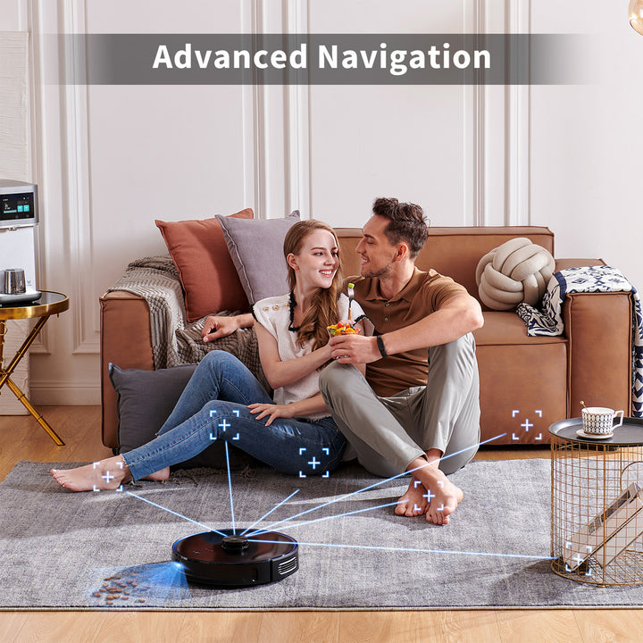 S9 Smart Robot Vacuum Cleaner w/ Auto Self Emptying & Alexa, Black (Used)