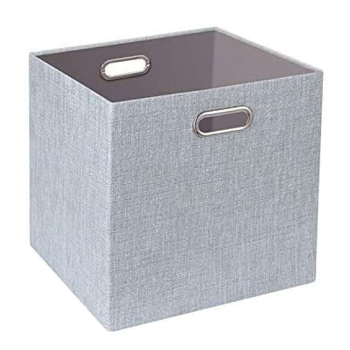 Posprica 13 x 13 Inch Square Collapsible Fabric Storage Cubes (4 Pack)(Open Box) - VMInnovations