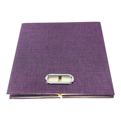11 x 11 Inch Square Collapsible Storage Cube, Dark Purple (4 Pack) (Open Box)