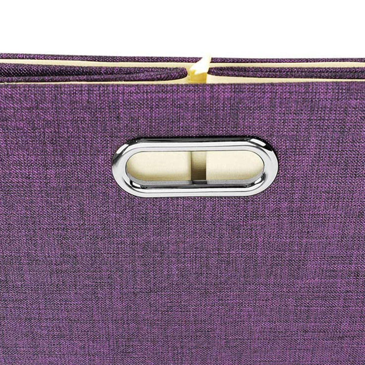 11 x 11 Inch Square Collapsible Storage Cube, Dark Purple (4 Pack) (Open Box)