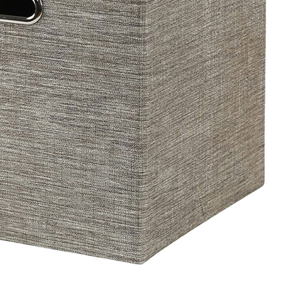 Posprica 13x13In Collapsible Storage Cubes with Lids, Coffee (4 Pack) (Open Box)