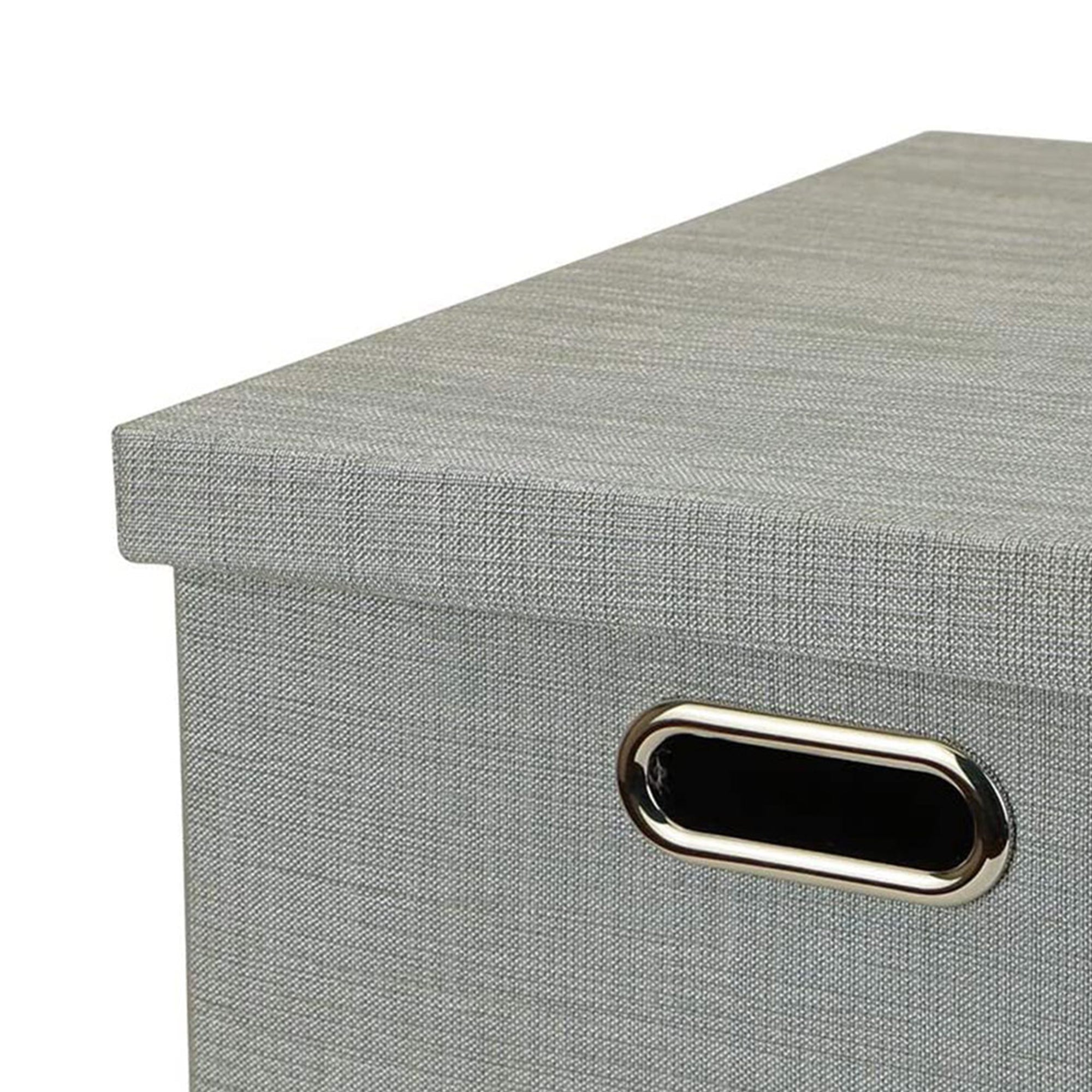 Posprica 13 x 13 In Square Collapsible Fabric Cubes, Silver Gray, 4 Ct (Used) - VMInnovations