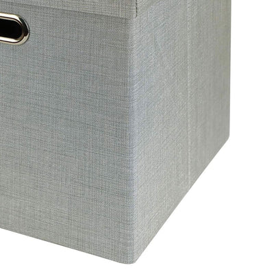 Posprica 13 x 13 In Square Collapsible Fabric Cubes, Silver Gray, 4 Ct (Used) - VMInnovations