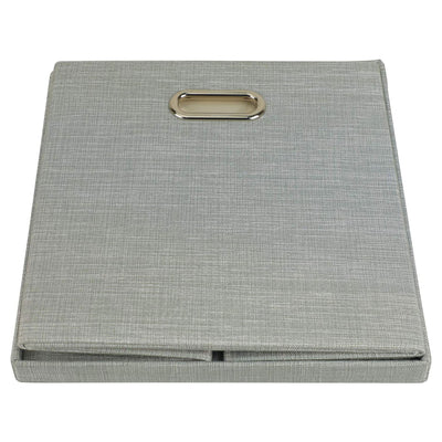 Posprica 13 x 13 In Square Collapsible Fabric Cubes, Silver Gray, 4 Ct (Used) - VMInnovations