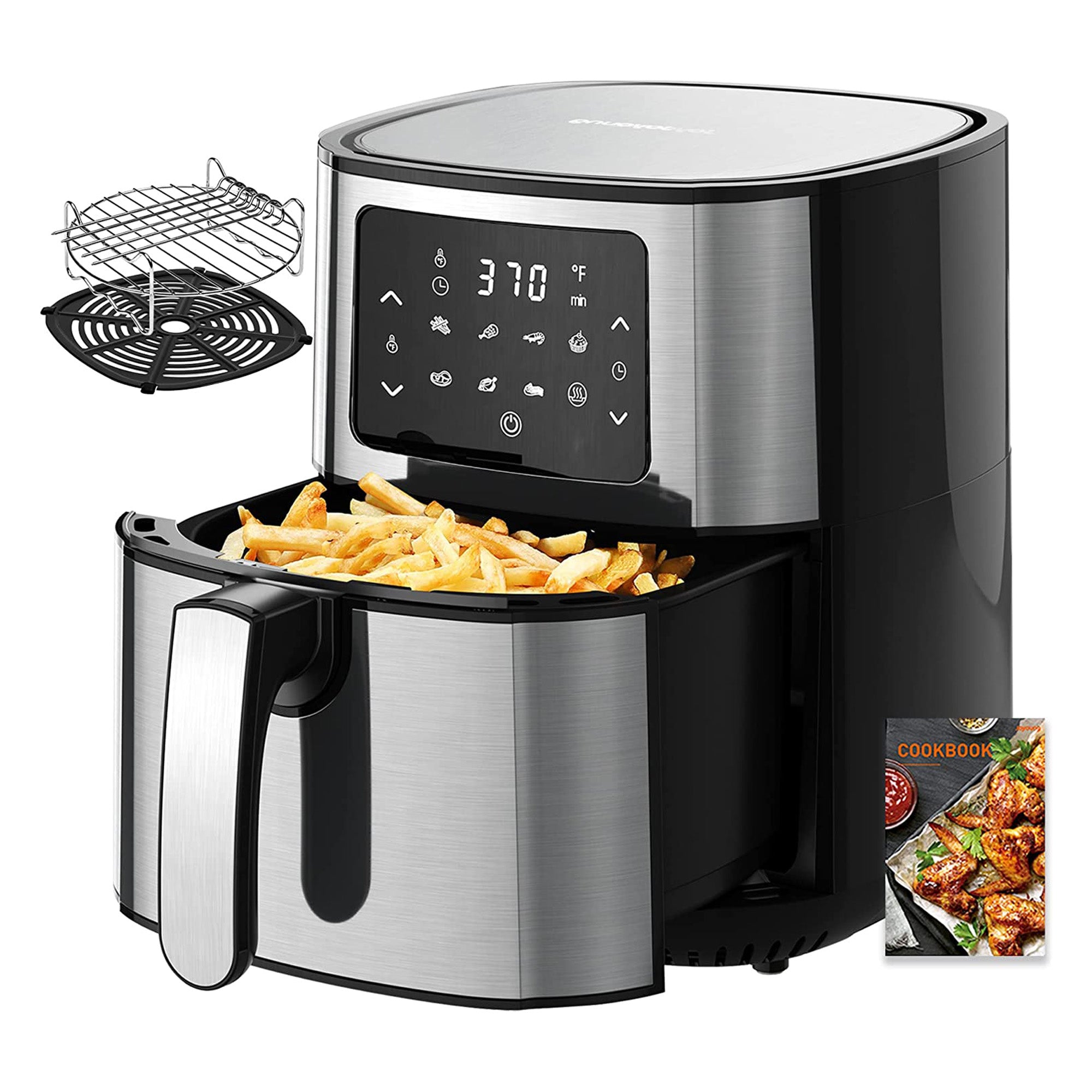 Joyoung 5.8 Qt Multi Tasker 8 Double Basket Air Fryer w/ LED Touchscreen (Used) - VMInnovations