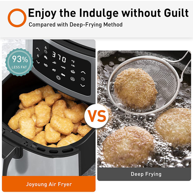 Joyoung 5.8Qt Multi Tasker Double Basket Air Fryer w/ LED Touchscreen (Open Box)