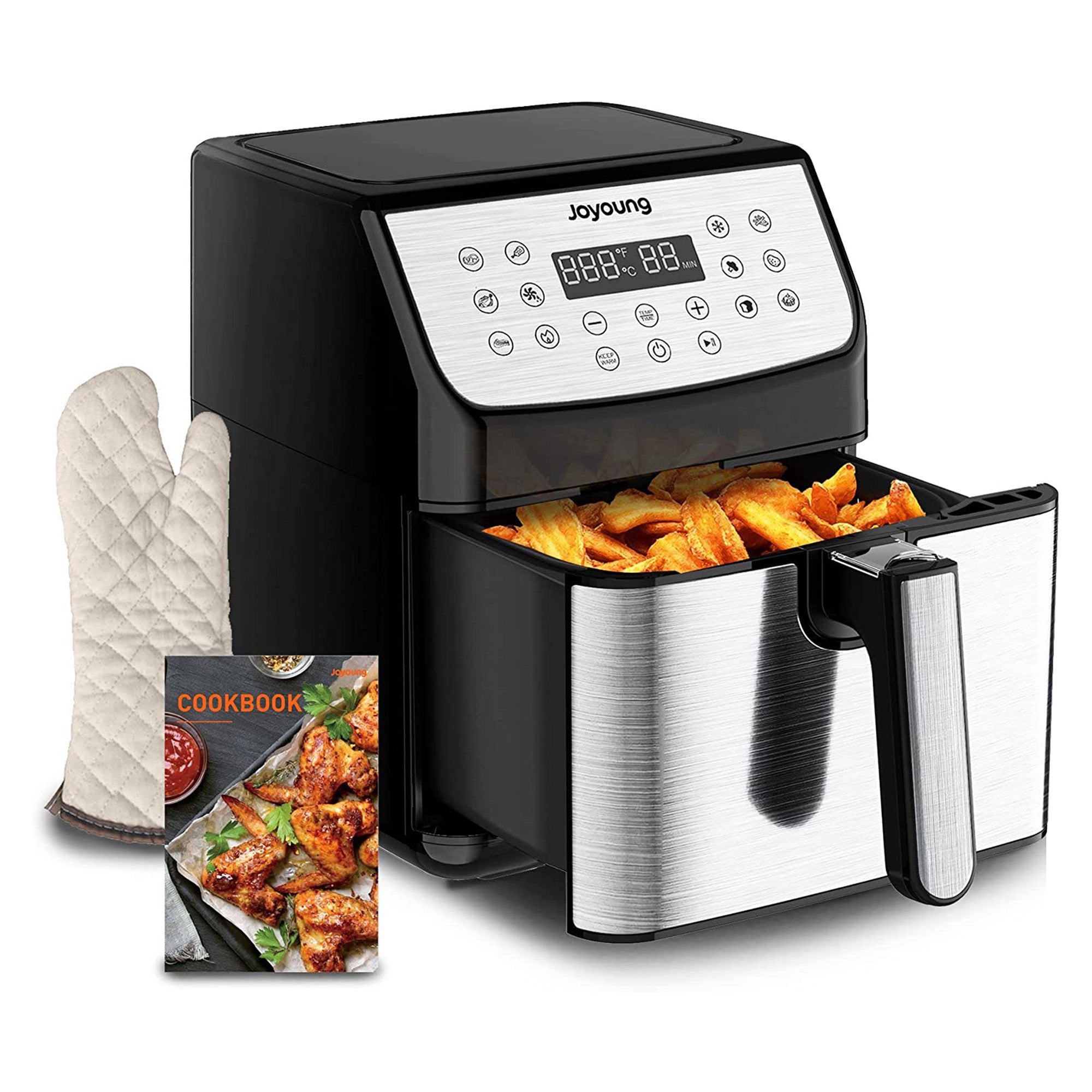 Joyoung 5.8 Quart Multi Tasker Double Basket Air Fryer w/ LED Touchscreen (Used) - VMInnovations
