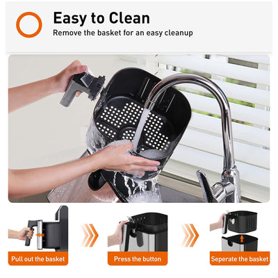 Joyoung 5.8 Quart Multi Tasker Double Basket Air Fryer w/ LED Touchscreen (Used) - VMInnovations