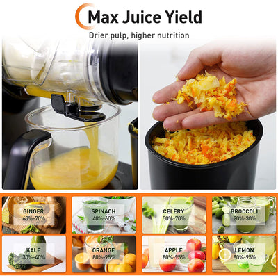 Joyoung Ceramic Masticating Juicer Machine for Vegetables, Fruit, & Ice Cream