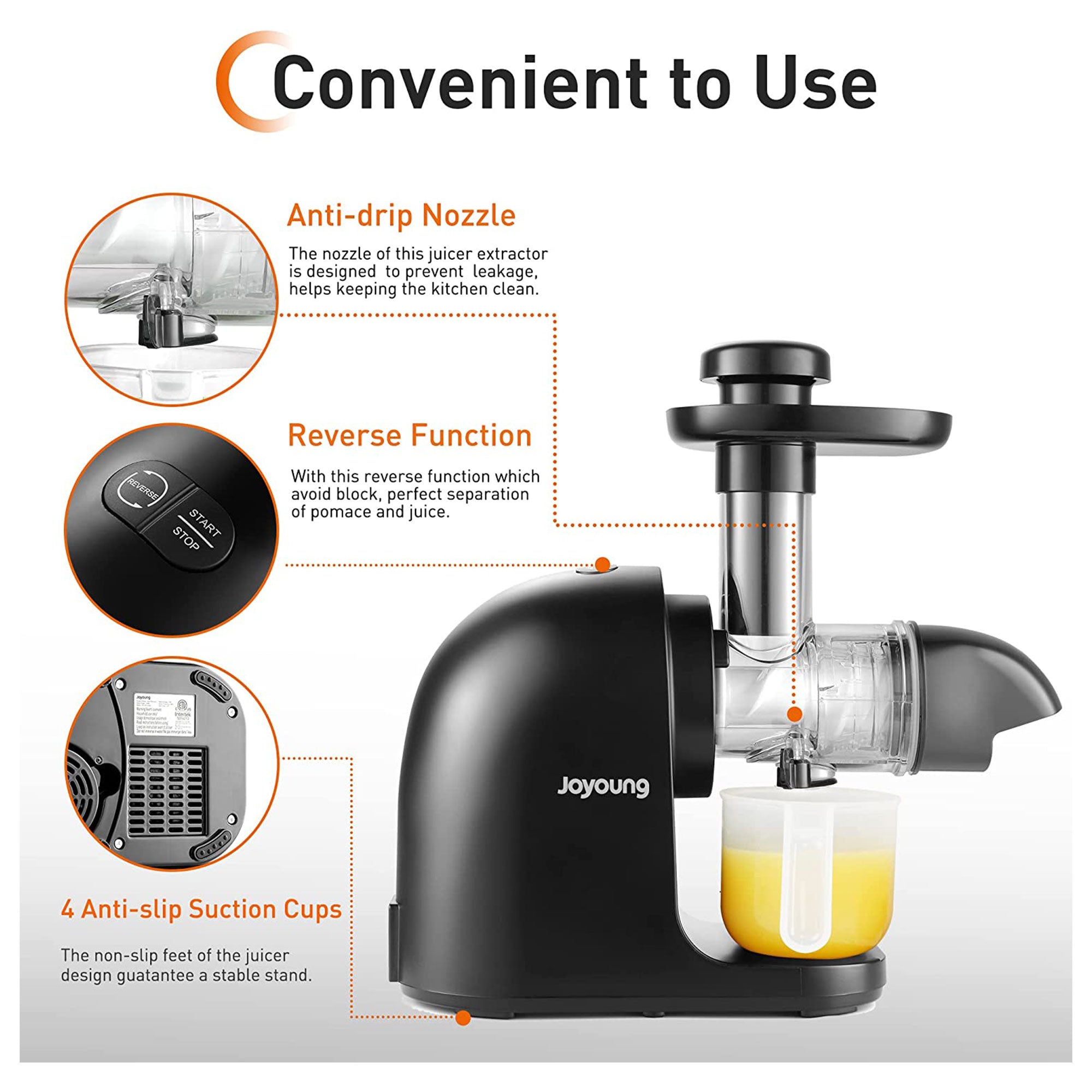 Joyoung Ceramic Masticating Juicer for Vegetables, Fruit, & Ice Cream (Used) - VMInnovations