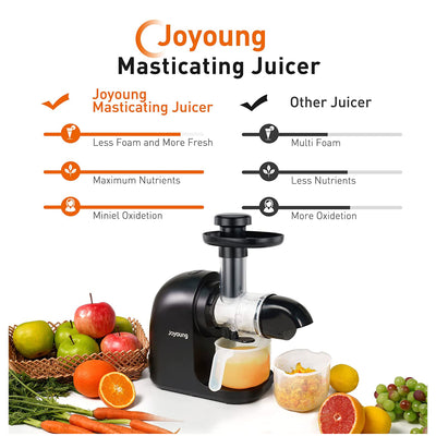 Joyoung Ceramic Masticating Juicer for Vegetables, Fruit, & Ice Cream (Used)