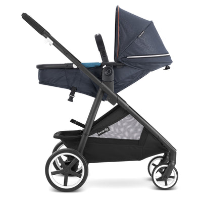 Evenflo Gold Shyft Travel System Stroller w/ SecureMax Car Seat, Sapphire Blue - VMInnovations