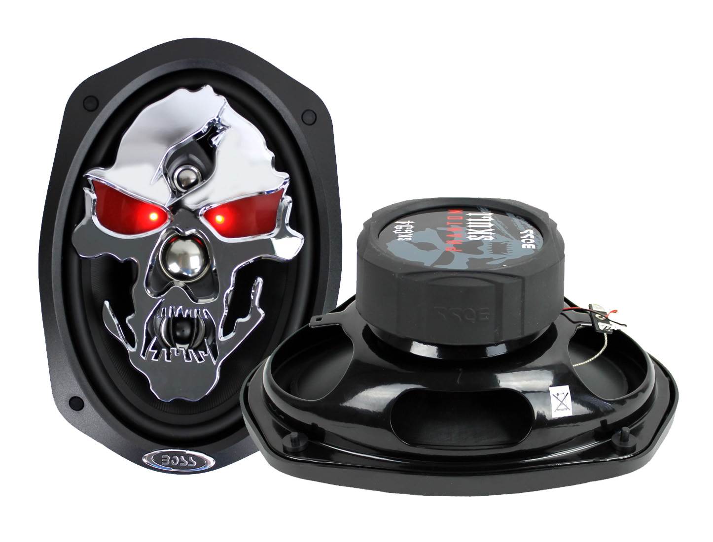 2) NEW BOSS SKULL SK694 6x9" 700W 4 Way Car Audio Full Range Speakers 6"x9" PAIR