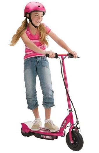 RAZOR E100 24V Electric Motorized Girls Scooter - Pink - Open Box w/ Scratches