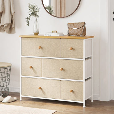 REAHOME 6 Drawer Dresser Organization Storage Unit with Steel Frame (Open Box) - VMInnovations