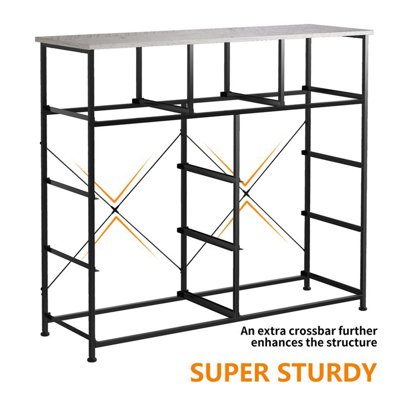 9 Drawer Steel Frame Bedroom Storage Organizer Chest Dresser, Dark Taupe (Used) - VMInnovations