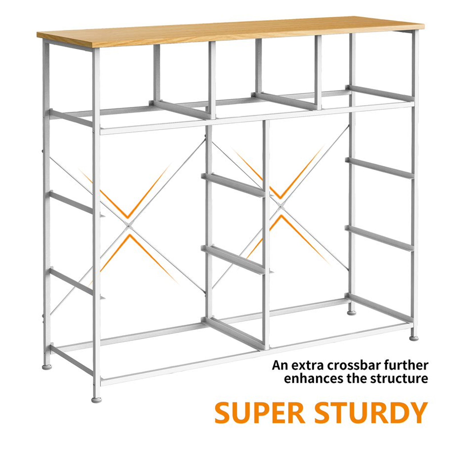 REAHOME 9 Drawer Steel Frame Storage Organizer Chest Dresser, Taupe (Open Box) - VMInnovations