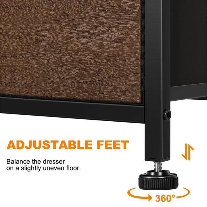 8 Drawer Wood Top Storage Organizer w/ 2 Additional Drawers, Espresso (Used) - VMInnovations