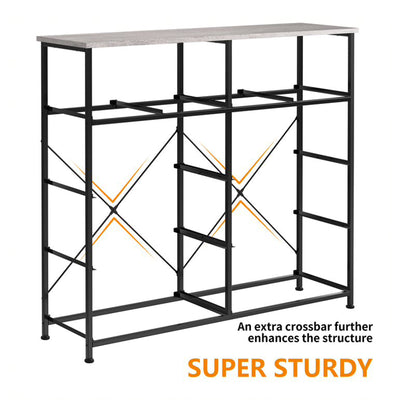 10 Drawer Steel Frame Bedroom Storage Organizer Dresser, Dark Taupe (Open Box) - VMInnovations