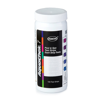 AquaChek Silver 7-Way 100 Count Pool and Spa Chlorine/pH Test Strips | 551236