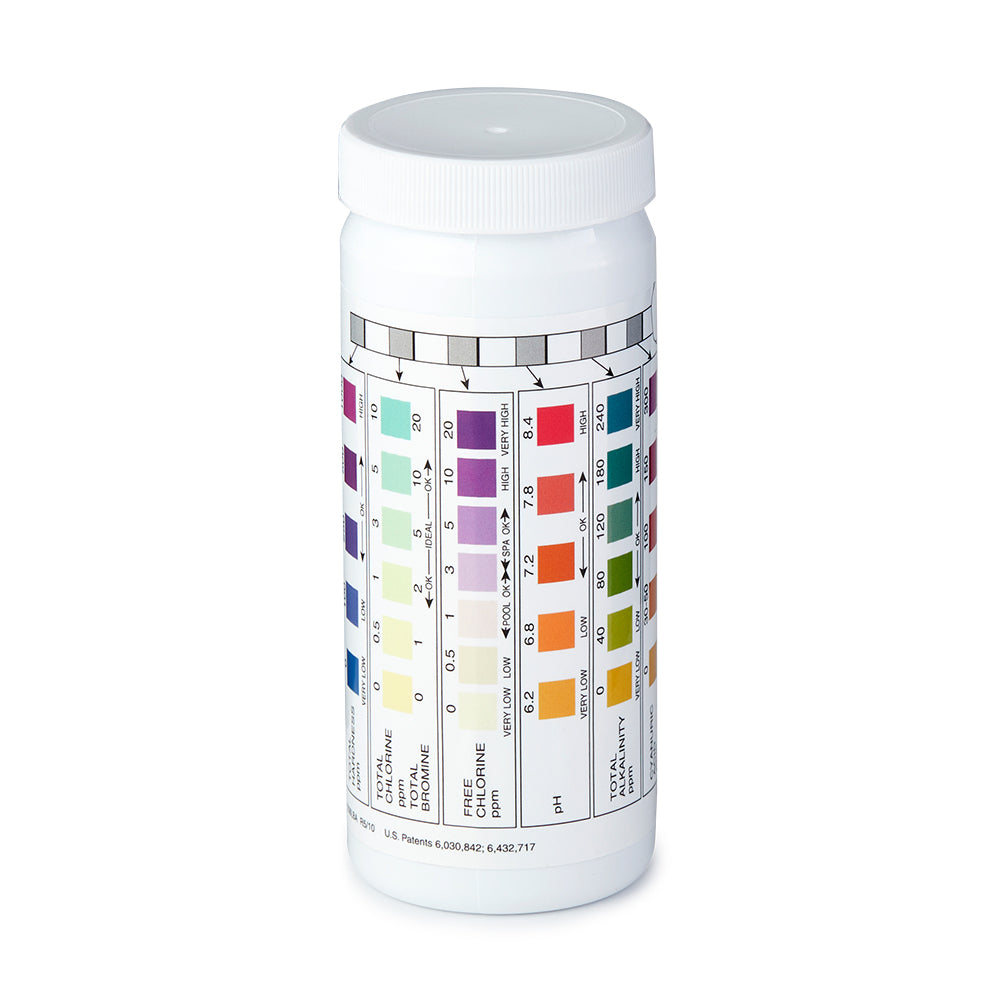 AquaChek Silver 7-Way 100 Count Pool and Spa Chlorine/pH Test Strips | 551236