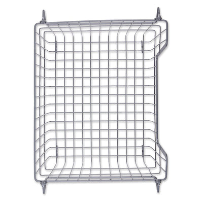 Wire Mesh Stackable Utility Storage Bin, Large, Cool Gray (Open Box)