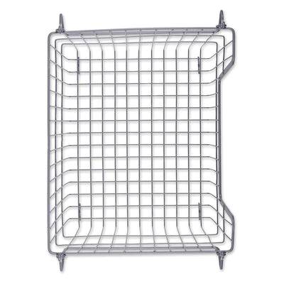 Wire Mesh Stackable Utility Storage Bin, Large, Cool Gray (Open Box) - VMInnovations